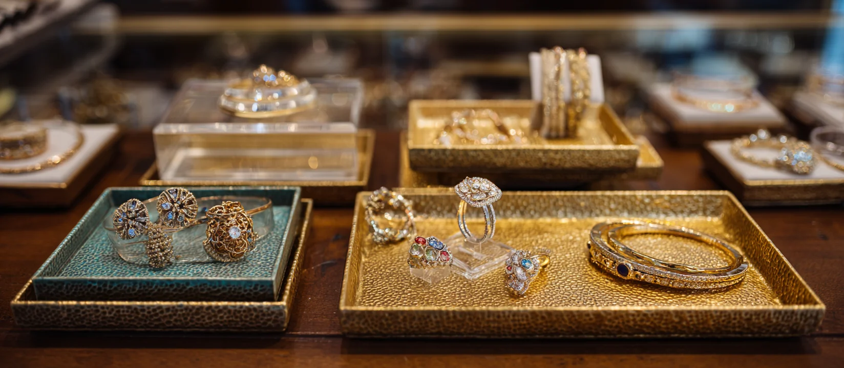 The jewelry tray factory creates stylish, textured trays for a variety of display needs.
